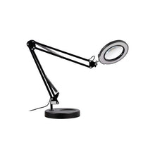 2-in-1 Adjustable Lighted 5X Magnifying Lamp With Light And Stand, 4.3 Glass Lens Desk Magnifier