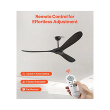 72-Inch Large Modern Exterior Ceiling Fan with Remote for Living Room & Patio