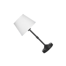 Battery Operated Modern Cordless Nightstand Lamps 2 Pack Rechargeable 5200mAh Fabric Shade 3 Level Brightness Black