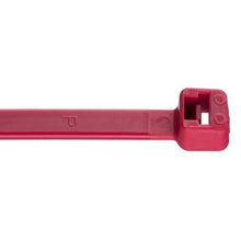 Cross Section Miniature Striped Self Locking Cable Tie Red PLT1M-L2 (Pack of 50)