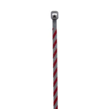 Miniature Premium Nylon Cable Tie Strips Slate With Red PLT1M-L8-2 (Pack of 50)