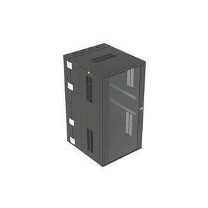 26RU Wall Mount Enclosure Steel Cabinet Windowed Door Black PZWMC2630W