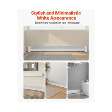 Easy Install Basic Series 6 Ft Steel Front Cover for Baseboard Heating Systems White