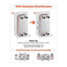 20-Plate 5 x 12 Inch Stainless Steel Plate Heat Exchanger for Radiant Floor Heating