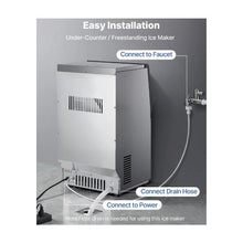 High Performance Commercial Ice Maker Machine 80 lbs/24H with 13 lb Storage Bin Bars, Cafes & Restaurants
