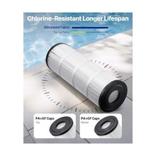 50 Sq. Ft. Swimming Pool Filter Cartridge Replacement Spa & Hot Tub Filter Element High Efficiency Trilobal Pleated Design Compatible with Hayward C500 & CX500-RE