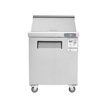 7.4 Cu. Ft. Commercial 28 Inch Sandwich Salad Prep Table with Locking Door & Cutting Board