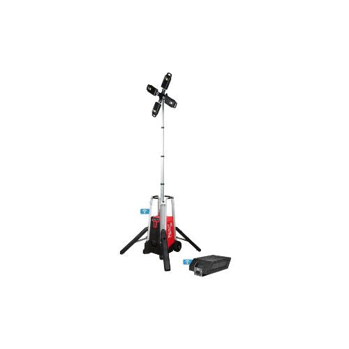 High Output Rechargeable Cordless LED Tower Work Light With Charger Red & Black MXF041-1XC