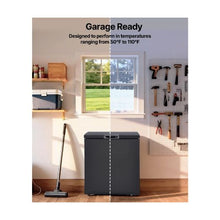 Freestanding 4.77 Cu.Ft Chest Freezer for Home & Commercial Use with 2 Removable Baskets Adjustable Temperature Black