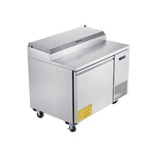 44 Inch Single Door Commercial Salad Prep Table with 11 Cu.Ft Refrigerated Storage