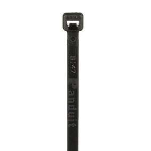 Weather Resistant Standard Cross Section Cable Tie Black PLT1.5S-M0 (Pack of 1000)