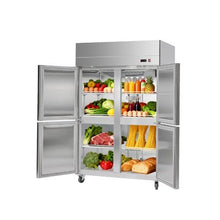 48 Inch Commercial Upright Refrigerator 31.4 Cu.Ft. 4 Door Stainless Steel  with Auto Defrost & Adjustable Shelves