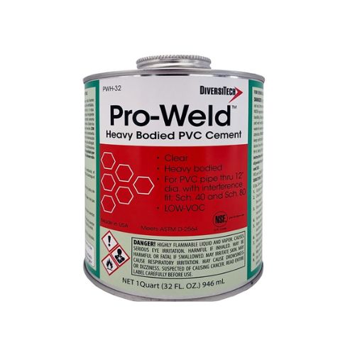 High Pressure Heavy Bodied Clear Cement for PVC Pipe & Fittings PWH-32