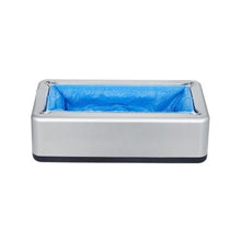 Automatic Disposable Shoe Cover Dispenser with 100 Non-Slip Shoe Covers Fits Up to US Size 11 Silver