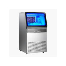 Freestanding Commercial Stainless Steel Ice Maker Machine 120 lbs/24H with 33 lb Storage Bin Capacity