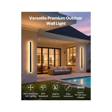 39.4 Inch Long Strip Weatherproof Modern LED Outdoor Wall Lighting Fixture 2 Pack