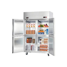 48 Inch Stainless Steel Commercial Upright Refrigerator & Freezer Combo with Digital Temperature Control