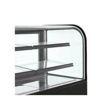 17.6 Cu.Ft. Commercial Curved Refrigerated Dessert Display Case, 550L Bakery Showcase with TURBO Cooling