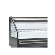 Horizontal 4.6 Cu.Ft. Open Air Display Refrigerator Commercial Grab-and-Go Cooler with LED Lights
