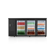 19.6 Cu. Ft. Commercial 3-Door Back Bar Cooler Refrigerator for Restaurant & Bar Beverage Display Cooler