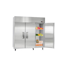 Commercial 72 Inch Reach-In Refrigerator 52 Cu.Ft. 3-Door Stainless Steel Upright Cooler for Restaurants & Commercial Kitchens