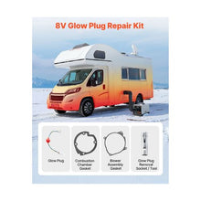 Diesel Parking Heater Atomization Mesh and Glow Plug Repair Kit with Tool Accessories for 2KW, 5KW, and 8KW Models