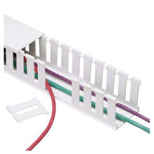 Polyphenylene Oxide Wide Slot Base Wiring Duct White NE1X4WH6 (Pack of 6)