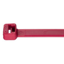 Cross Section Miniature Striped Self Locking Cable Tie Red PLT1M-L2 (Pack of 50)