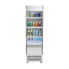 7.8 Cu. Ft. Commercial Open Air Merchandiser Refrigerator with 3-Tier Shelving and LED Lighting