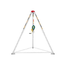 1200 lbs Portable Confined Space Rescue Tripod Kit 65 ft Steel Cable, 1200 lbs Lifting Winch, Adjustable Legs & Fall Protection