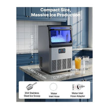 High Performance Commercial Ice Maker Machine 80 lbs/24H with 13 lb Storage Bin Bars, Cafes & Restaurants