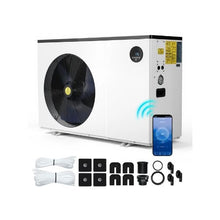Electric Pool Heat Pump 93390 BTU Max Heating Capacity All DC Inverter Pool Heater for Up to 22455 Gallon Pools WiFi & Smart App Remote Control