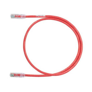 Polycarbonate 5 FT Category 6 Stranded Unshielded Patch Cord Red NK6PC5RDY