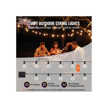 100FT Warm White Remote Control Solar Powered LED Outdoor String Lights for Outside Porch Backyard Garden