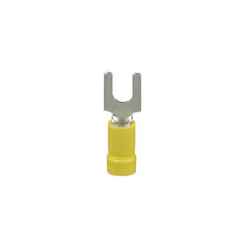 Vinyl Tin Plated Copper Reel Fed Fork Terminal Yellow PV10-10F-L (Pack Of 50)