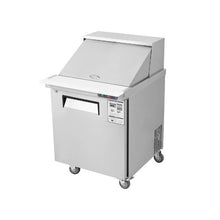 7.4 Cu. Ft. Commercial 28 Inch Sandwich Salad Prep Table with Locking Door & Cutting Board