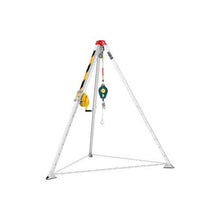 1200 lbs Portable Confined Space Rescue Tripod Kit 65 ft Steel Cable, 1200 lbs Lifting Winch, Adjustable Legs & Fall Protection