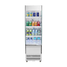 7.8 Cu. Ft. Commercial Open Air Merchandiser Refrigerator with 3-Tier Shelving and LED Lighting