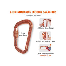12 ft Steel Core Arborist Flipline, 1/2 in Tree Climbing Flip Line with Alloy Steel Snap Hook Aluminum Carabiner & Tool Lanyard