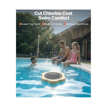 Solar Copper Pool Water Ionizer Floating 45,000 Gallon Pool Cleaner & Purification System with Replacement Anode for Pools & Spas