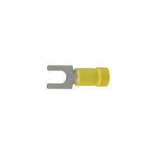 Vinyl Tin Plated Copper Reel Fed Fork Terminal Yellow PV10-10F-L (Pack Of 50)