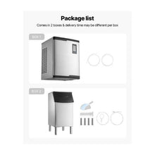 800LBS Daily Production Commercial Ice Cube Maker with 300LBS Large Capacity Storage Bin