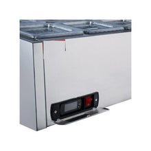 Commercial 27.5 Inch Refrigerated Condiment Prep Station with 8 Pans Stainless Steel Body