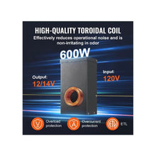 Outdoor High Capacity 600W Low Voltage Landscape Lighting Transformer with Timer & Photocell