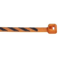Cross Section Miniature Striped Self Locking Cable Tie Orange With Black PLT1M-L3-0 (Pack of 50)