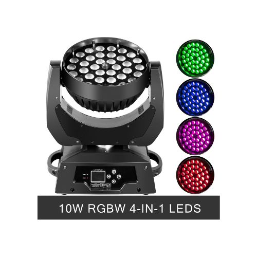 Multiple Led Effect 36x10W Multi Effect RGB Professional LED Moving Head Stage Light For ...