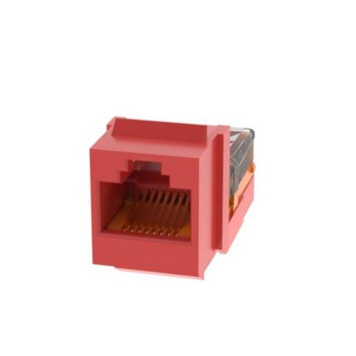 Lead Frame Keystone Unshielded Jack Module Red NK5E88MRDY