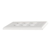 6 Port Flush Mount Screw On Faceplates With Label Pocket White NK6FWHY