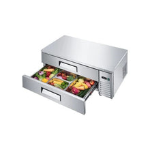 52 Inch Commercial Refrigerated Base Cabinet with 2 Drawers and Stainless Steel Construction & Drawer Storage