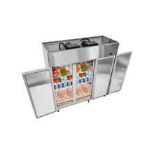 Commercial 72 Inch Reach-In Refrigerator 52 Cu.Ft. 3-Door Stainless Steel Upright Cooler for Restaurants & Commercial Kitchens